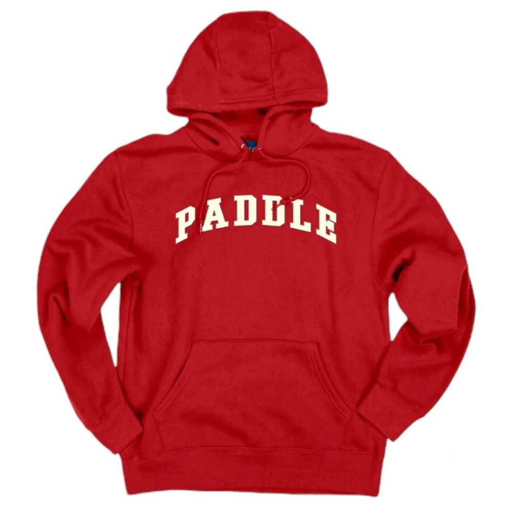 Blue 84 Paddle Overwized Unisex Hoodie in Red | XL
